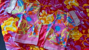 Thread Work Saree