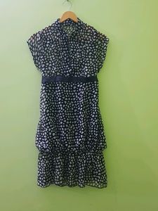 Heart Printed Imported Dress