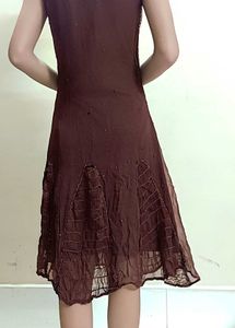 Brown Party Wear Dress 🤎