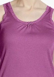 Jockey Women&#39;s Cotton 🟣 Lace Back Tank Top