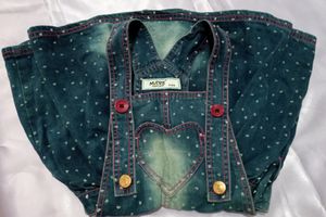 Denim Dungree Skirt - 4-5 years