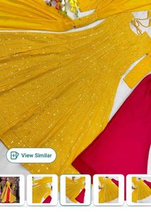 Elegant Yellow Anarkali 3pc Suit Set