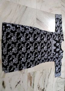 Black Floral Kurti