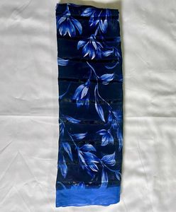 Elegant Blue Floral Saree
