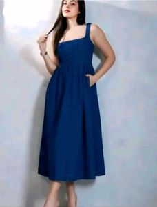 Chic Blue Denim Dress