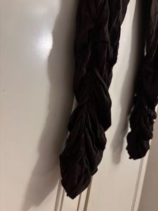 Brown Ruched Leggings