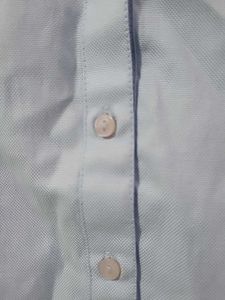 Park Avenue Light Blue Peplum Blouse