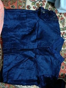 Party Wear Navy Blue Blouse