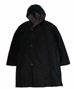 Zara Men Black Longcoat Hoodie
