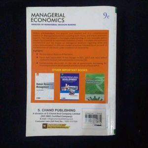 Managerial Economics by S. Chand &amp; H.L. Ahuja