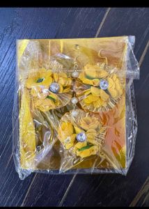 Unopened Earring Set With Maang Tikka