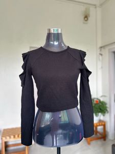 Zara Ruffle Shoulder Too