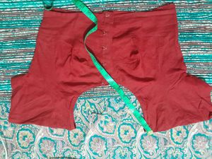 Maroon Choli cut Blouse