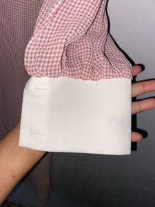 Vintage Inspired Peach Checkered Dress