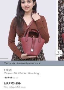 Women Mini Bucket Handbag