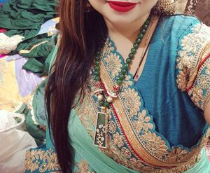 Teal Ombre Embroidered Saree