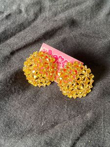 Golden Flower Earrings
