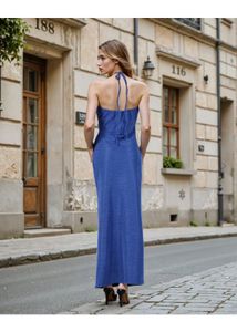 Elegant Blue Maxi Dress