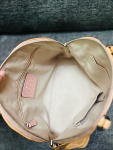 Authentic Coach Signature Embossed Dome Satchel