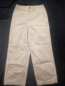 AMERICAN HOLIC Beige Cotton pants relaxed-fit