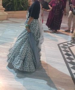 Elegant Floral Print Lehenga Choli