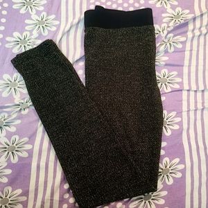 Black  Shimmering Jeggings