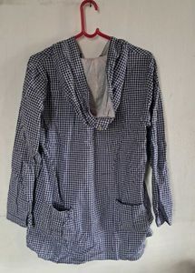 Gingham Hooded Tunic