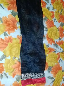 Stand Collar Black Blouse Full Sleeve ............