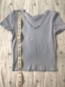 Cute Lace Trim Top