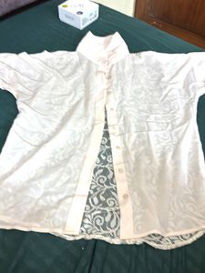 Cream Shirt Top