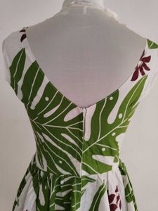 Vintage A-line Floral Print Dress