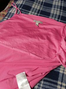 H&amp;M Plain Pink Tank Top