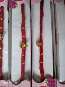 Rudraksha Ganesh Rakhi Set 6