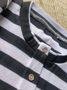 Striped Button-Up Top