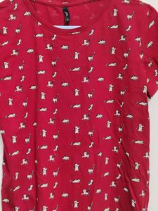 Rio Cutesy Cat Print Tee