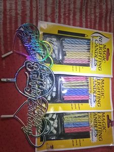 Combo Birthday Candles With Birthday Stomp's.