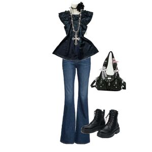 Gothic Satin Babydoll Grunge Dark Coquette Whimsy
