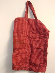 Red Shopping Tote/ Grocery bag/Tiffin Bag