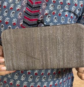 Unused Sparkly Gold Clutch