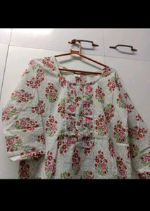 Floral Print Kurta