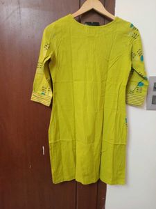 MAX Green Bohemian Printed Kurta, Size-S