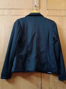 Black Blazer with Polka Dot Lining