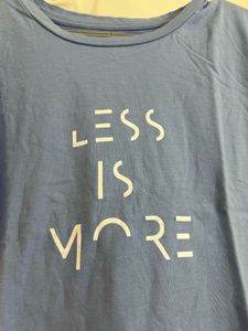 Blue &#39;Less is More&#39; Tee