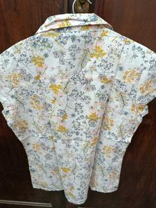 Cotton Shirt With Floral Print