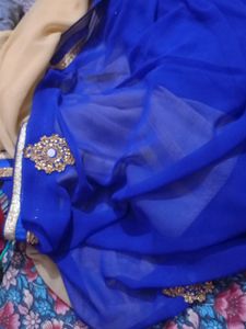 Saree Georgette Blue