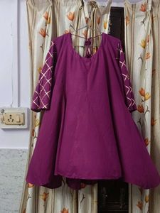 Beautiful Flared Kurta With Tassels