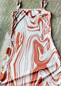 Abstract Print Mini Dress