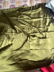 Satin Olive Green Cloth Pice