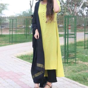 Elegant Yellow Kurta