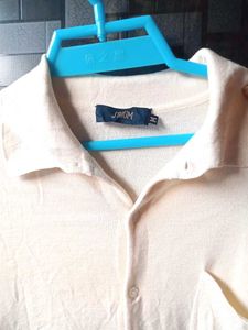 Off White Plain Yet Beautiful Sweater .